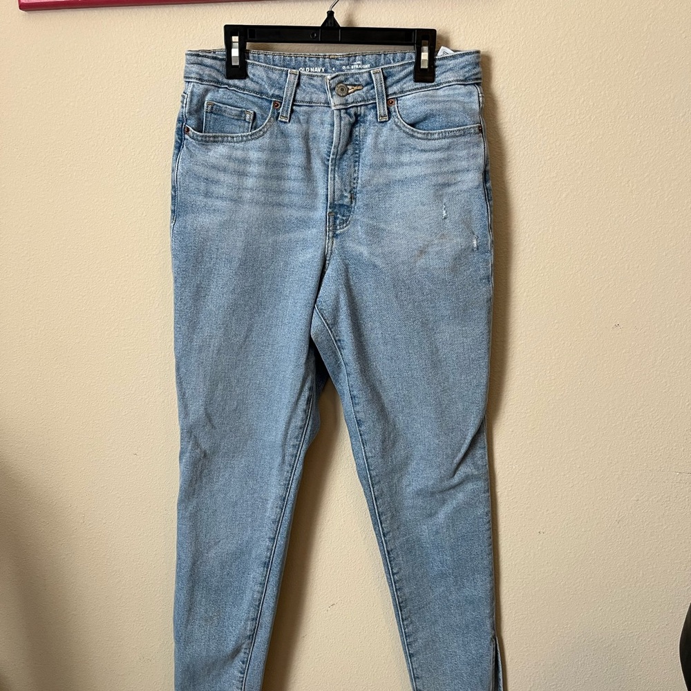 Old Navy Blue Skinny Jeans High-Waisted Classic NWOT